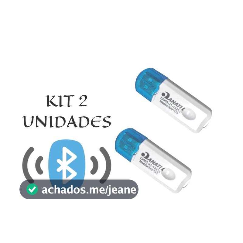 KIT 2 Adaptador Receptor Bluetooth Usb Pendrive Carro Musica Computador Radio Laptop Transmissor LION SHOP