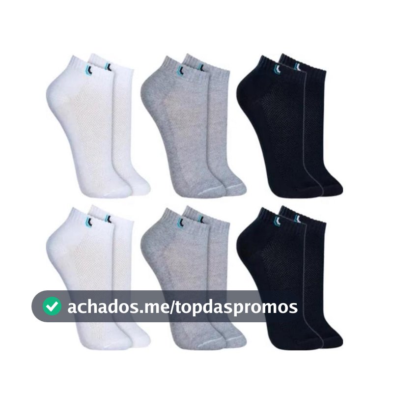 Kit   Meias Soquete premium Algodão Unissex para o dia a dia