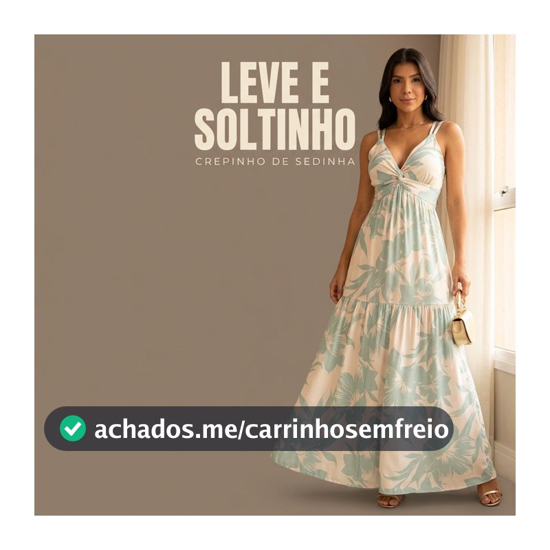 Vestido Feminino Longo Floral  Elegante Decote V Moda verão Casual Praia Festa Tropical