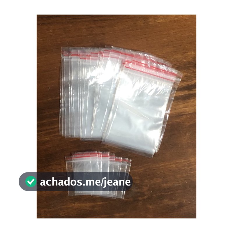 Saco plástico com fechamento Zip 4x4,5cm 100un.