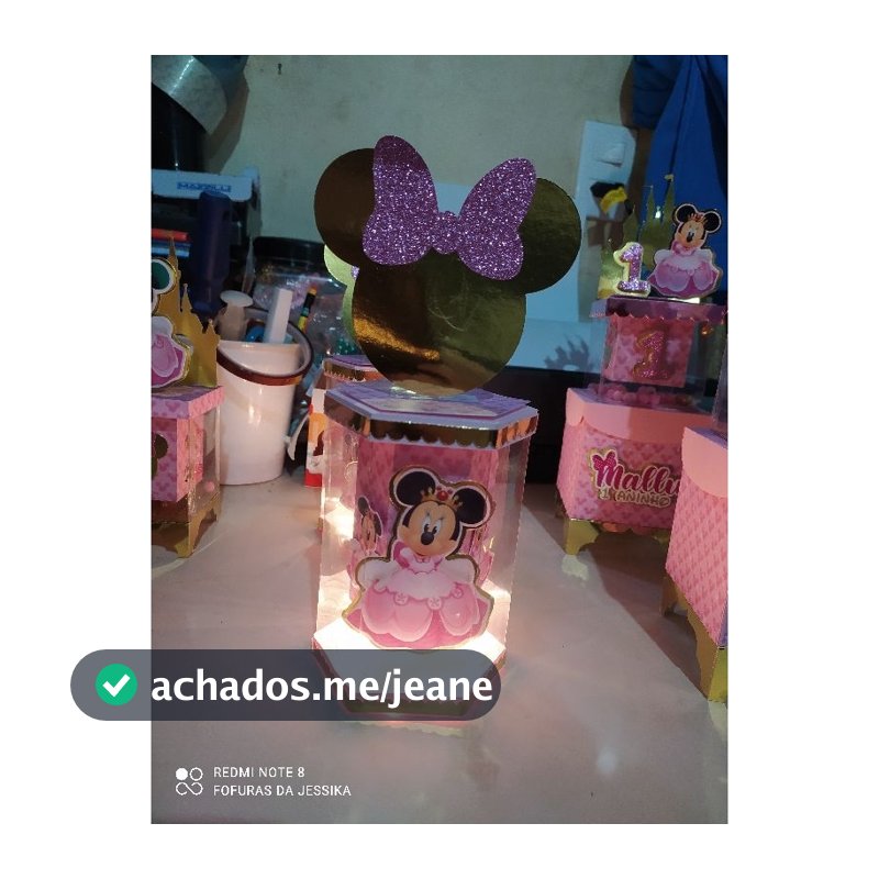 5 Centro de mesa personalizado com led FAÇO TODOS OS TEMAS