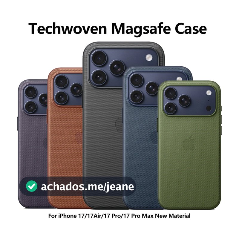 Capa Oficial Magsafe Techtecido Com Controle De Botão De Câmera Para iPhone 17 Pro Max 17Pro Carregamento Sem Fio Animaç