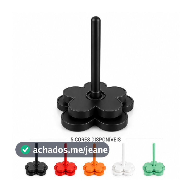 Suporte Giratório para Linha de Crochê Desmontável Porta Novelo 360°