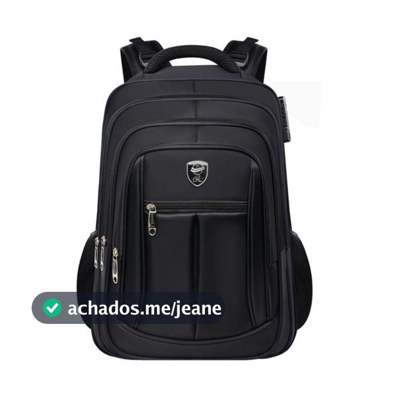 Mochila Grande Impermeável Faculdade Executivo Reforçada Notebook Cadeado com Bolso Anti-furto 921
