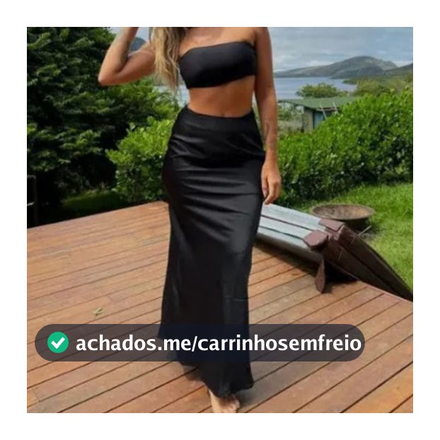 Saia Midi Cetim Feminina Cintura Alta Acetinada Elegante Festa Moda 2025