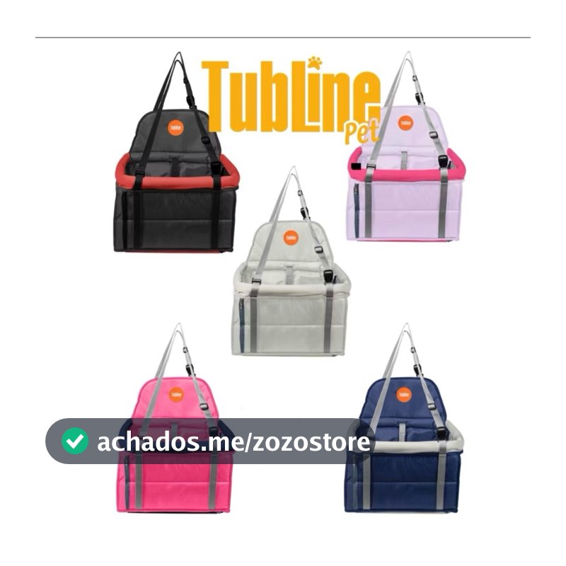 Assento Cadeirinha Para Pets Tubline De Couro Transporte Pet 10kg