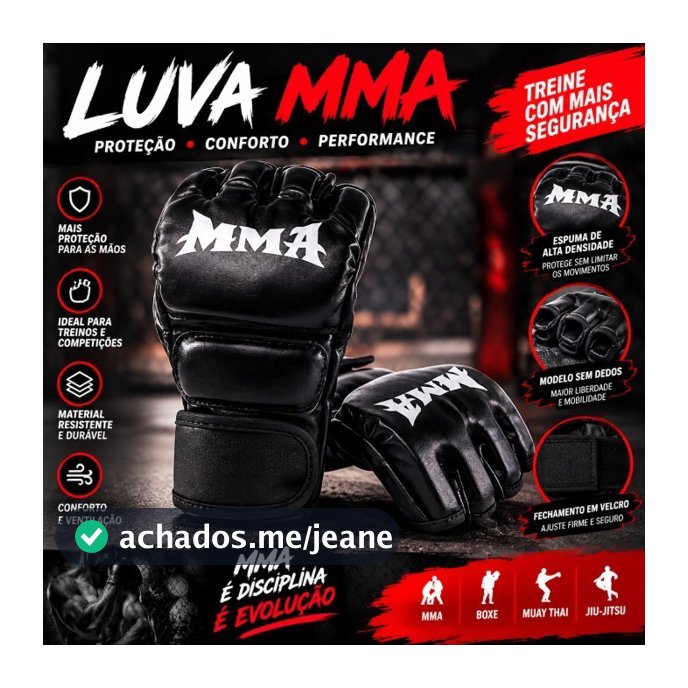 LUVA MMA PROFISSIONAL- Luvas Muay thai Profissional