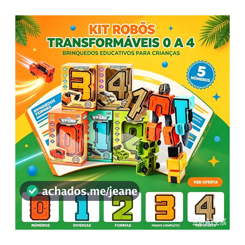 10 Números 0-9 Transformers Digital Robot Deformação Ação Brinquedos para Crianças