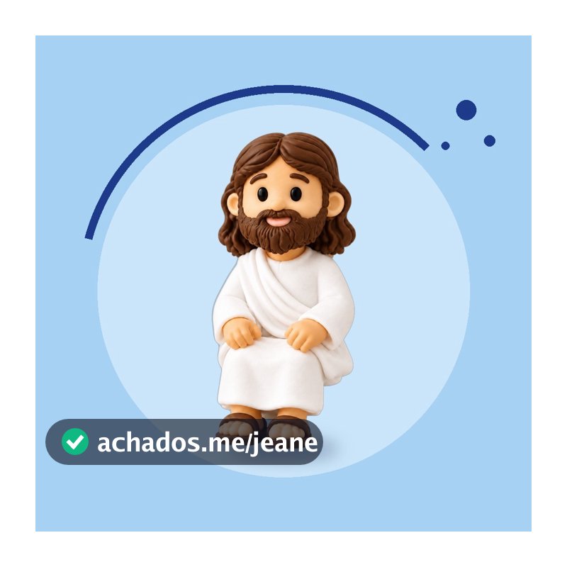 Mini Jesus Decorativo Sentado 4 cm Unidade ou Kit Jesus Sentado