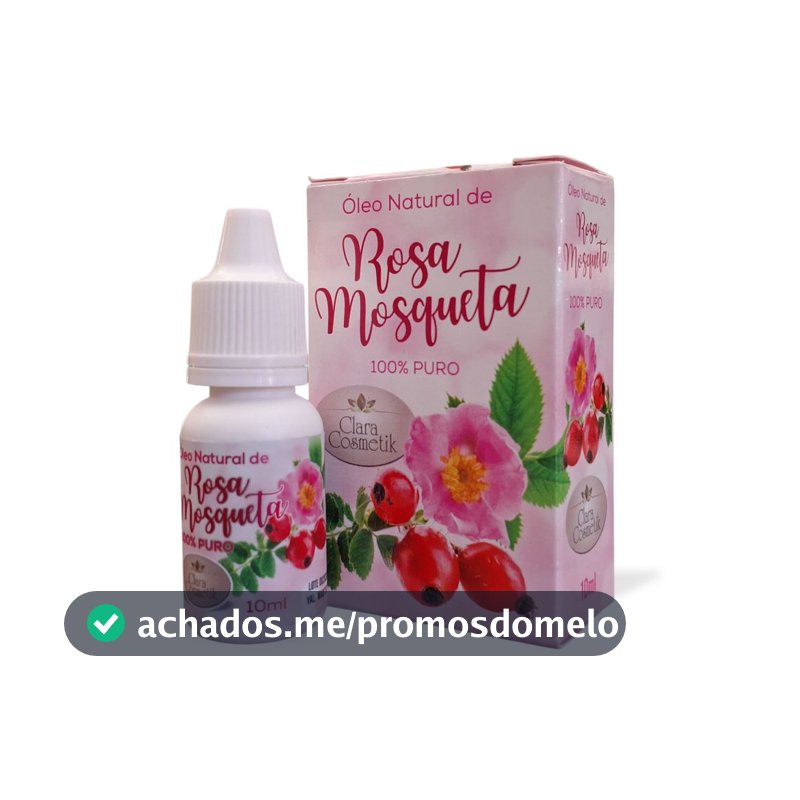 Oleo Natural De Rosa Mosqueta 100% Puro Clara Cosmetik 10ml
