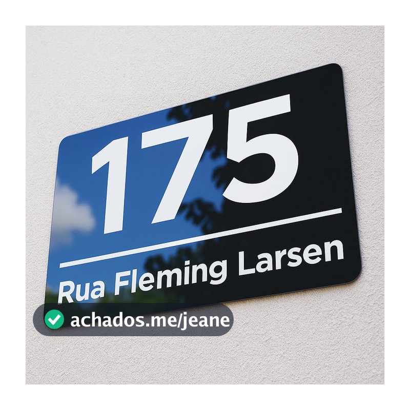 Placa de Número Residencial Personalizada | Casa Apartamento Empresa | Placa de Endereço