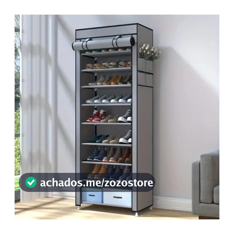 Sapateira com 9 Prateleiras 9 andares para Organizar Sapatos Calçados Chinelo Roupa Objetos 24 Pares a