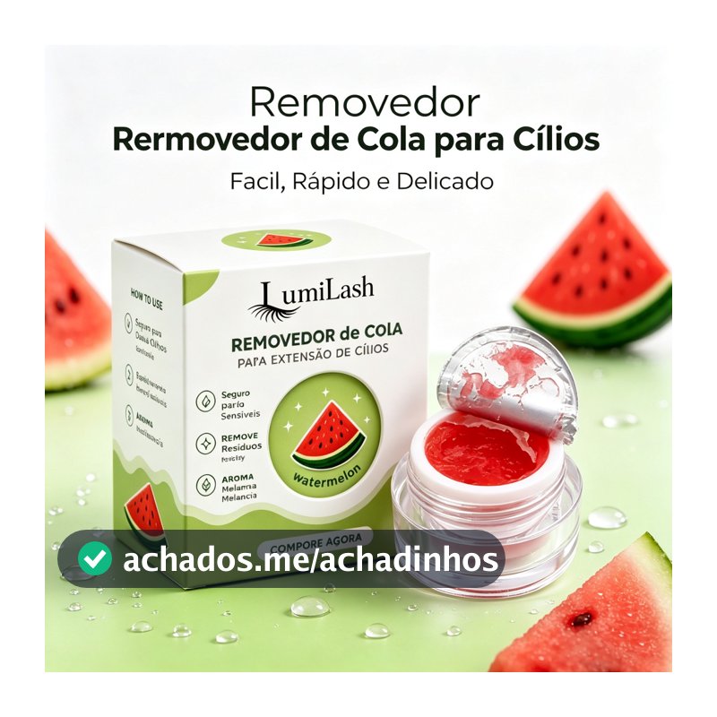 Removedor de Cola em Creme para Extensão de Cílios Aroma de Frutas Suave Sem Irritação