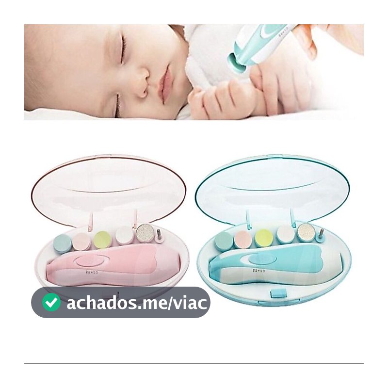Cortador Aparador De Unha Elétrico Lixa Bebê Infantil