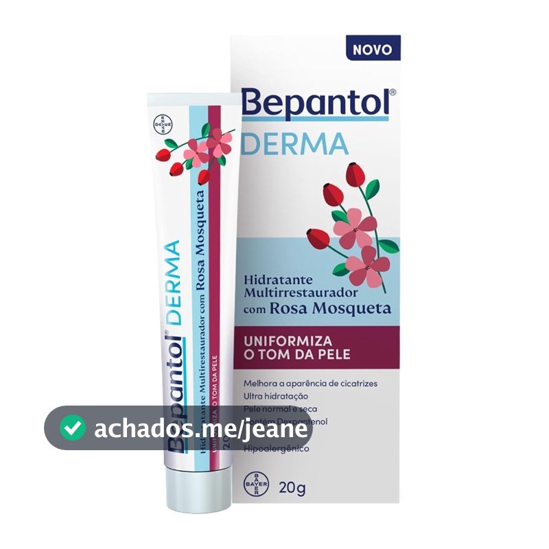 Bepantol Derma Pink Mosqueta , Hidratante Multi-Restorer Hipoalergênico , 20g