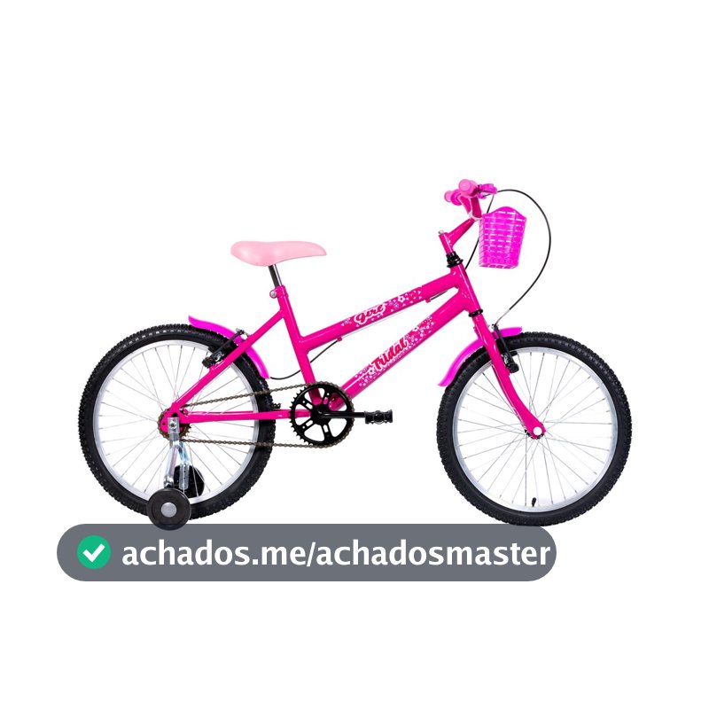 Bicicleta Aro 20 Infantil MTB Girl Com Roda Lateral Tridal Bike