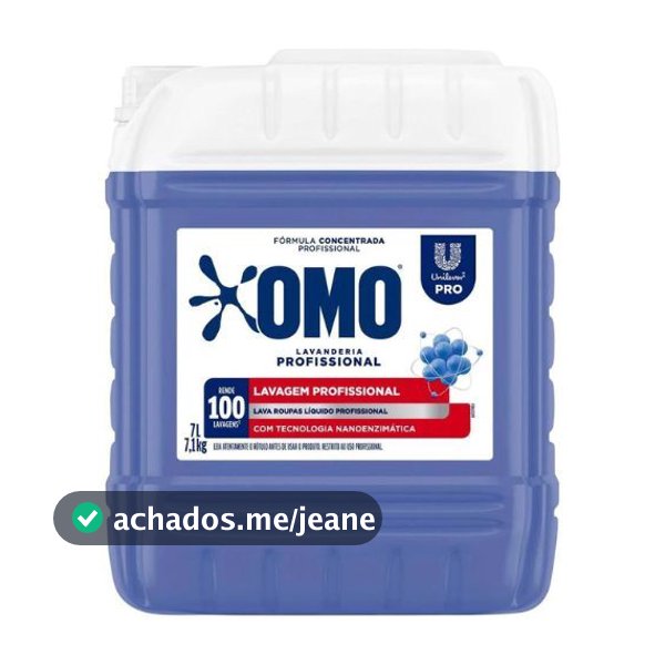 Omo Lava Roupas Líquido 7L Lavanderia Profissional