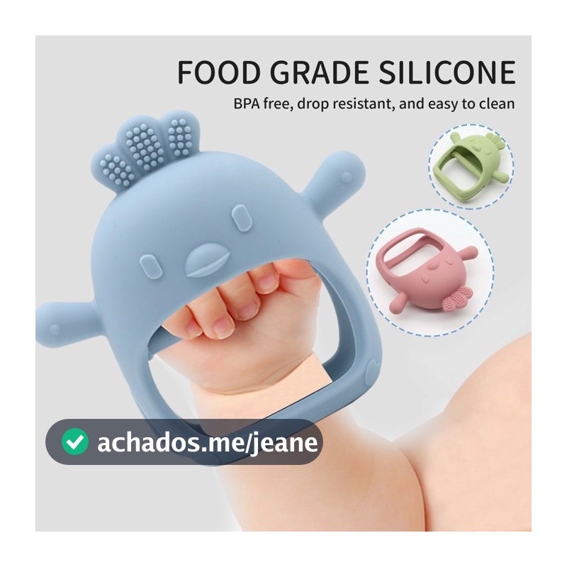 Brinquedos De silicone Para Dentição Bebês Com Mais De 3 Meses , Mordedor De Pulso À Prova De Queda , Mastigar , Sem BPA