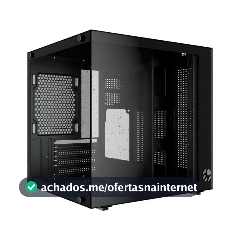 Gabinete Gamer Bluecase BG-066 Life, Mini-Tower, Lateral de Vidro, Preto, BG-066-LIFE-BK