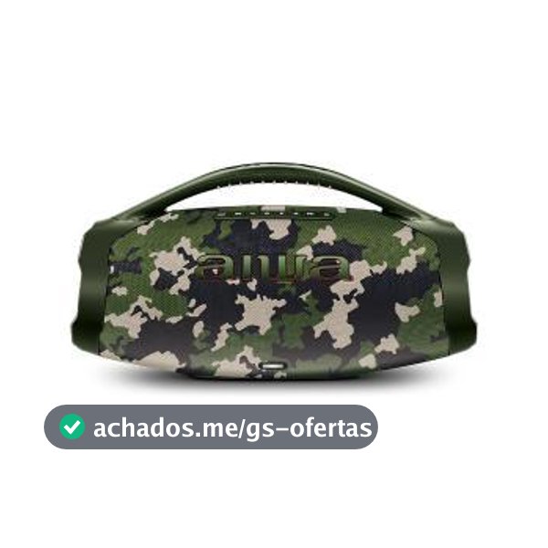Caixa de Som Bluetooth AIWA Boombox BBS-01GR 200W Camuflado