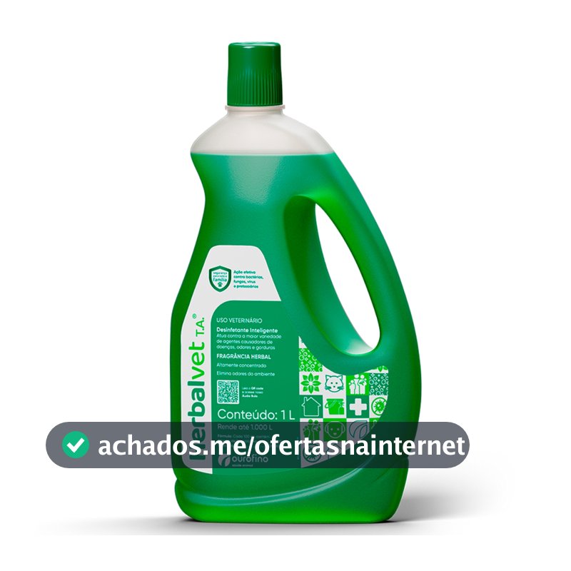 Herbalvet Desinfetante Concentrado Bactericida Eliminador Odores Pet - 1 Litro
