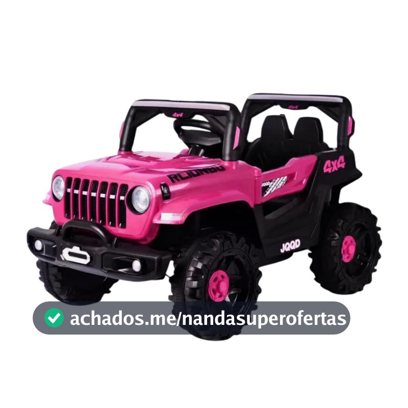 Carro Elétrico Carrinho De Passeio Quadriciclo Infantil Jipe com Acelerador de Pé e Controle Remoto