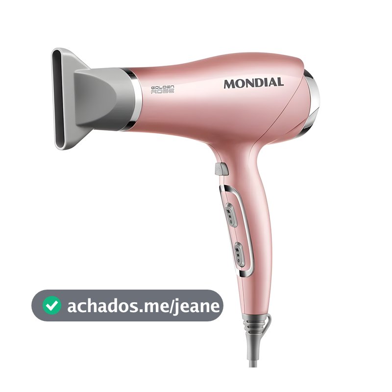 Secador de Cabelo Mondial Golden Rose SC-32-BI 22000W Bivolt