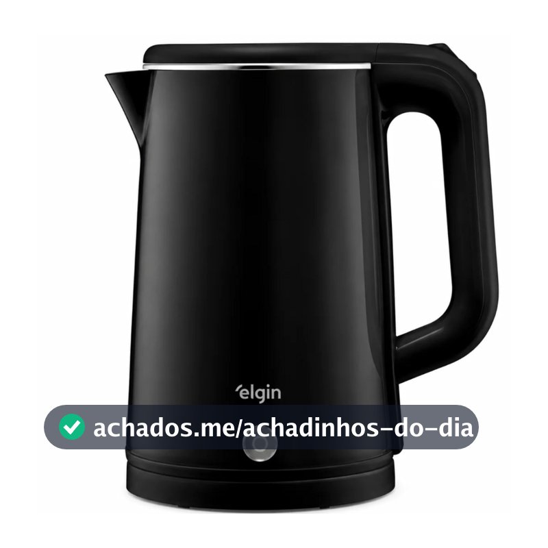 Chaleira Elétrica Elgin Slim 1.200W 1,8L 127v Desligamento Automatico Preta