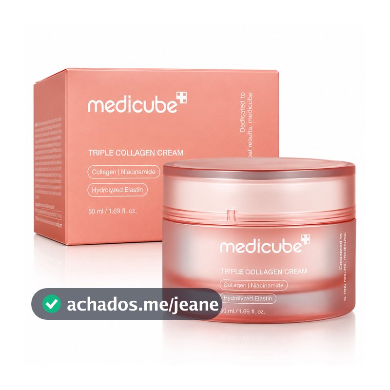 Creme Facial Medicube Triple Collagen Cream 50ml Colágeno Hidratante Firmador Coreano