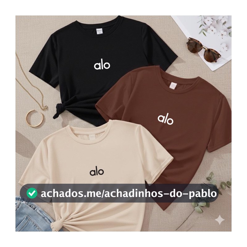 Kit 3 Camiseta Feminina 100% Algodão Estampada T-Shirt Treino Yoga Caminhada Casual Envio Imediato