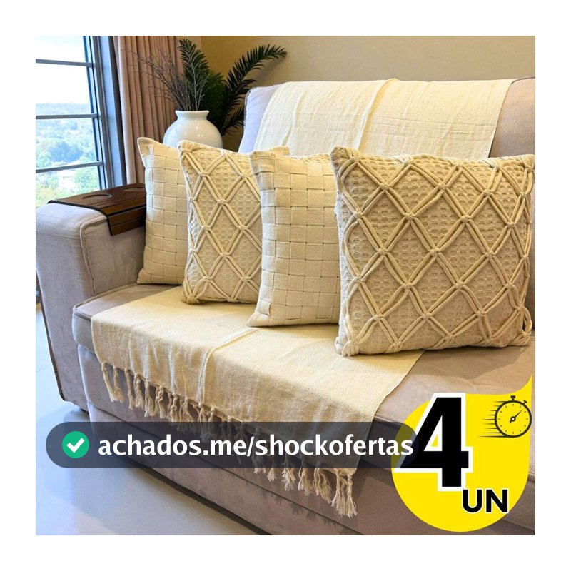 Capas de Almofada Luxo 1/2/3/4 Para Decorar Ambientes, Para Qualquer  Pessoa e Uso em Sala ou Quarto