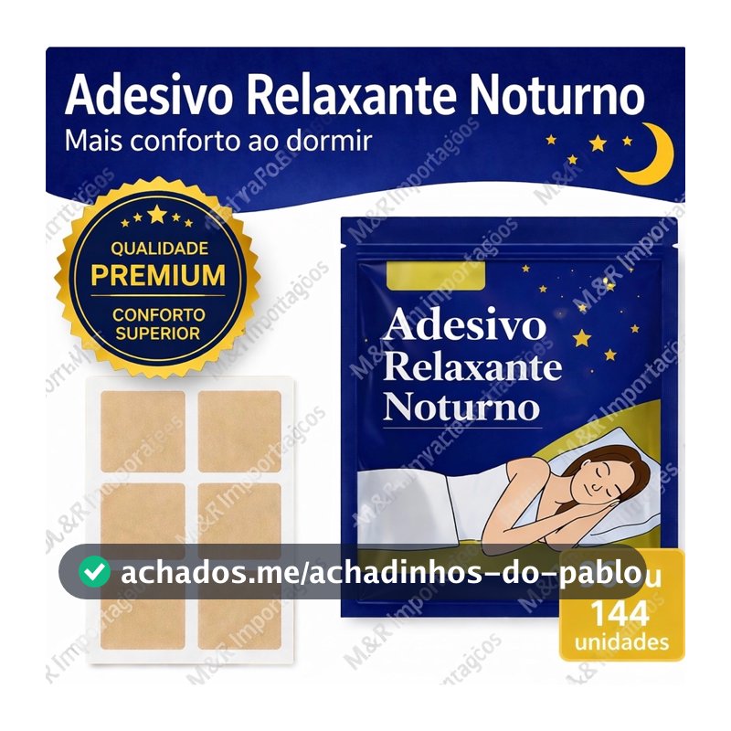 Adesivo Relaxante Noturno | Patch Sono 96/144 unidades