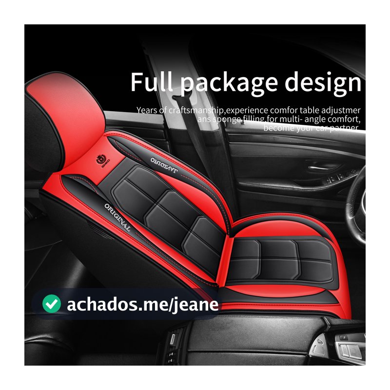 Capa De Assento De Carro 1 Peça De Couro PU De Alta Qualidade , Conjunto Completo De Almofada Universal Completa , Prote