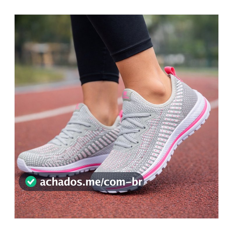 Tênis Feminino Olimp Academia Caminhada Corrida Treino Escola Trabalho Leve Macio Confortável