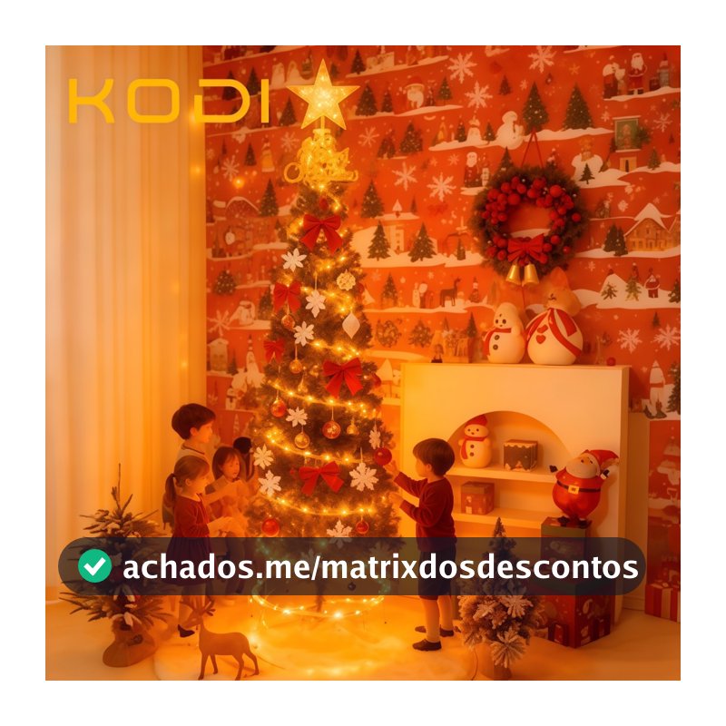 Oferta! Árvore de Natal Espiral LED 1,8m - Decoração Completa com Iluminação | Preço Imbatível-N10