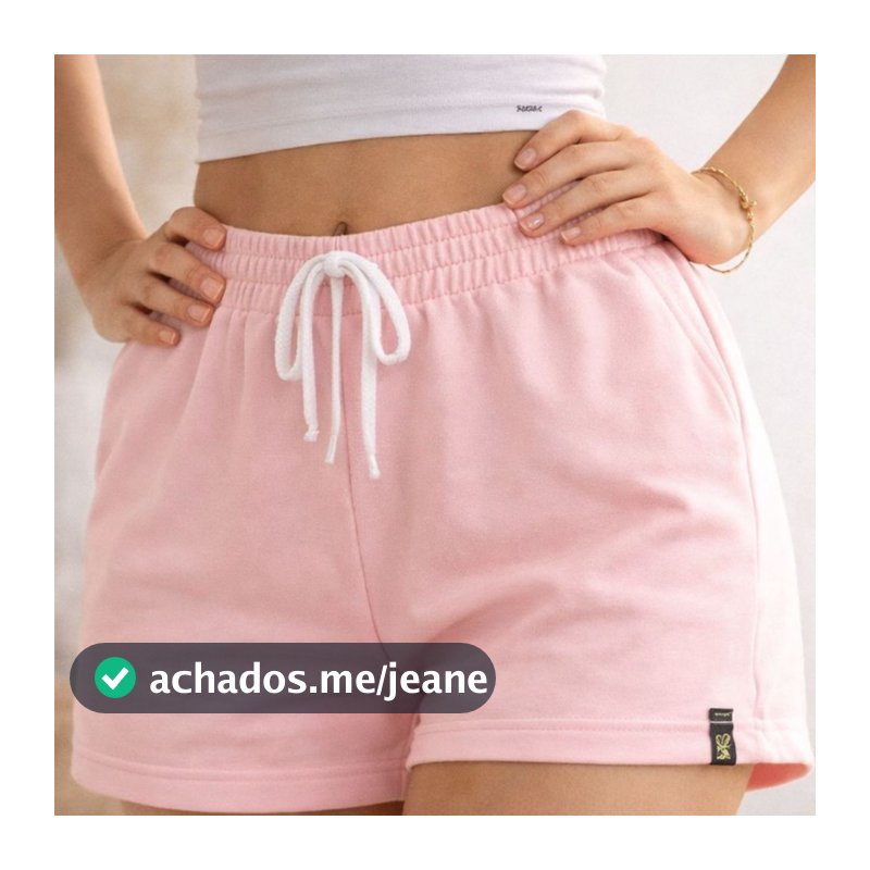 Short Feminino Moletom Bermuda Feminina Short básico Short Algodão Super Confortável soltinho treino