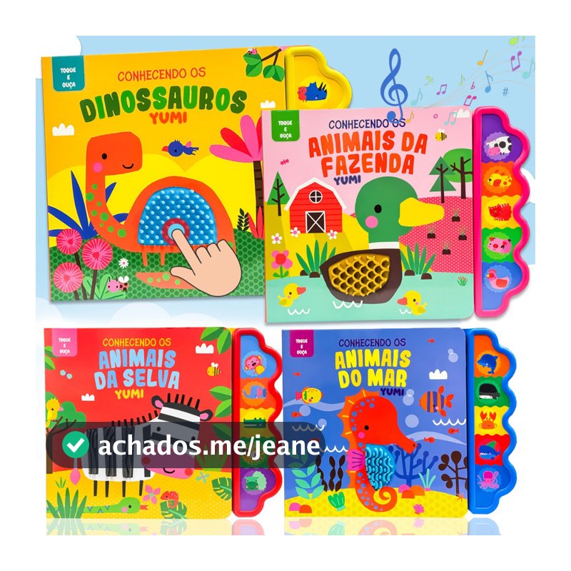 Livro Sensorial Bebê | Toque E Ouça Com Sons E Texturas | Coleção Premium Educativa