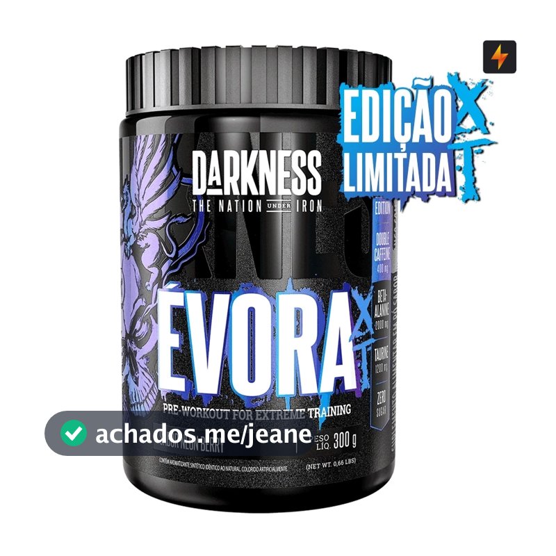 Pre Treino Évora XT 300g - Neon Berry - Edição Limitada Dakness Integralmedica