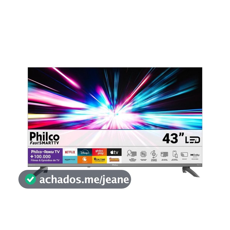 Smart Tv Philco 43" Full Hd Roku Tv P43cra