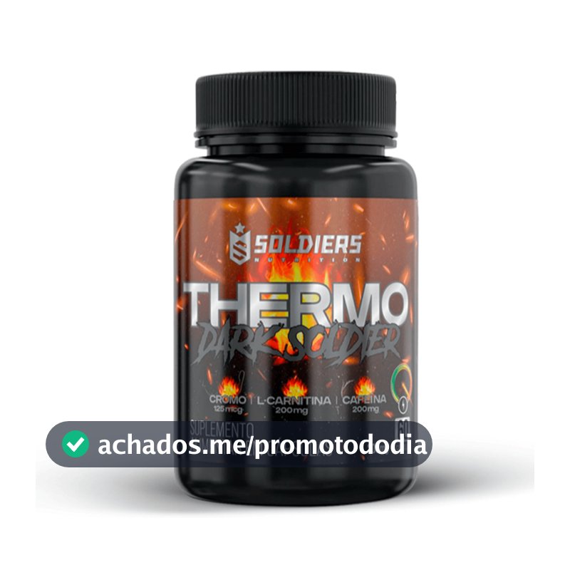 Termogênico Dark Soldier 100% Importado Soldiers Nutrition Cafeína Energia Queima de Gordura Definição Corporal