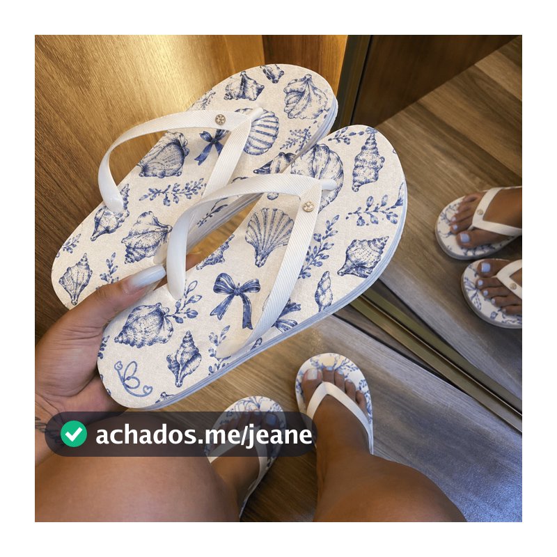 Chinelo Feminino Florêcy Pérola Conforto Estilo e Delicadeza 33 ao 40