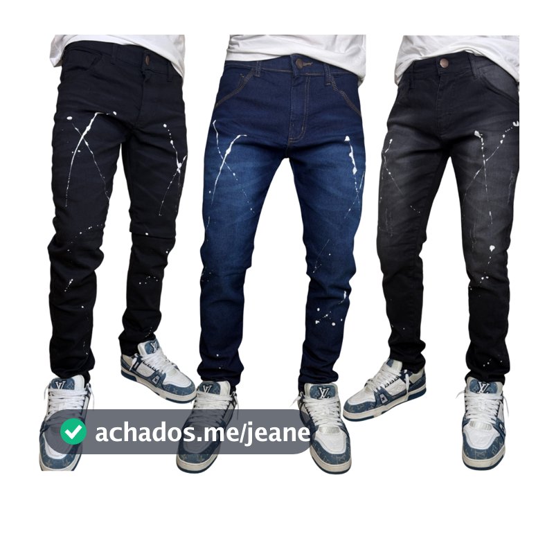 Calça Jeans Masculina Skinny Elastano Lycra Super Premium