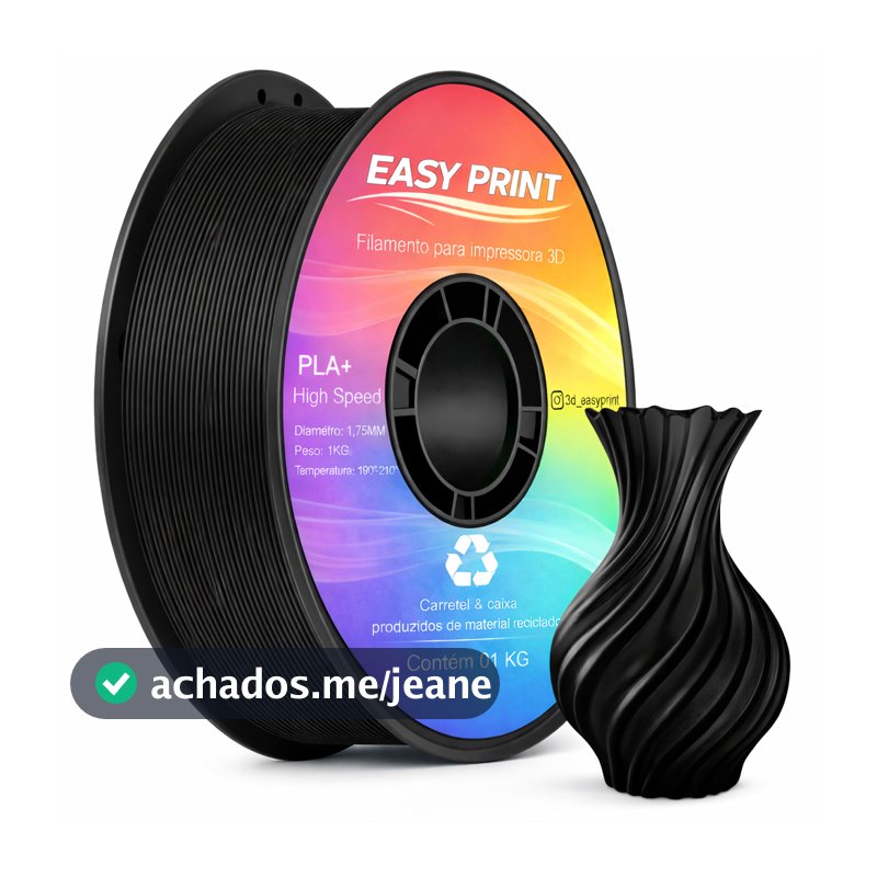 Filamento  Pla + Fosco High Speed Para Impressão 3d Rolo 1kg Easy Print Várias Cores