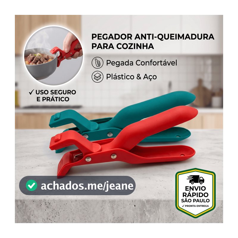 Pegador de Cozinha Silicone Multiuso Anti Calor para Panela Travessa Tigela Air Fryer Frigideira Bandeja