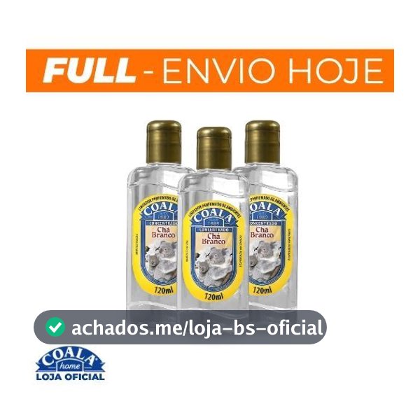 Kit 3 Limpadores de Ambientes Coala Chá Branco - 120ml