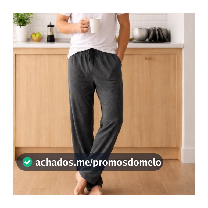 Calça Pijama Masculina Algodão Confortável para Dormir