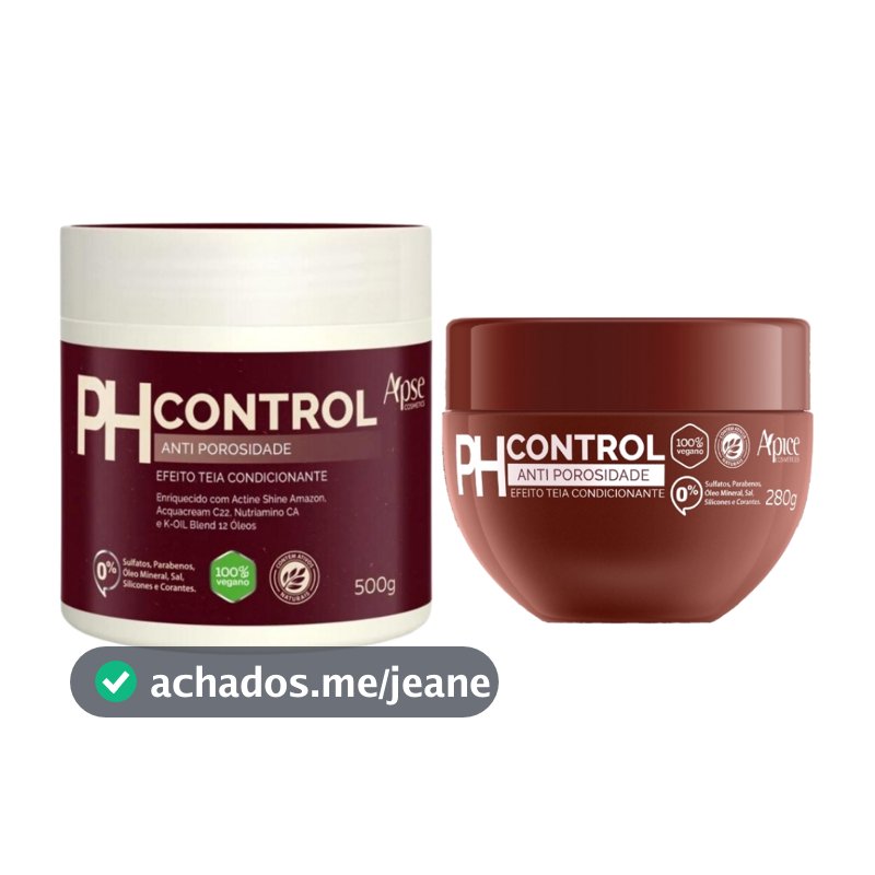 Mascara Ph Control Anti Porosidade Capilar Condicionante Vegano Profissional Apice - Escolha