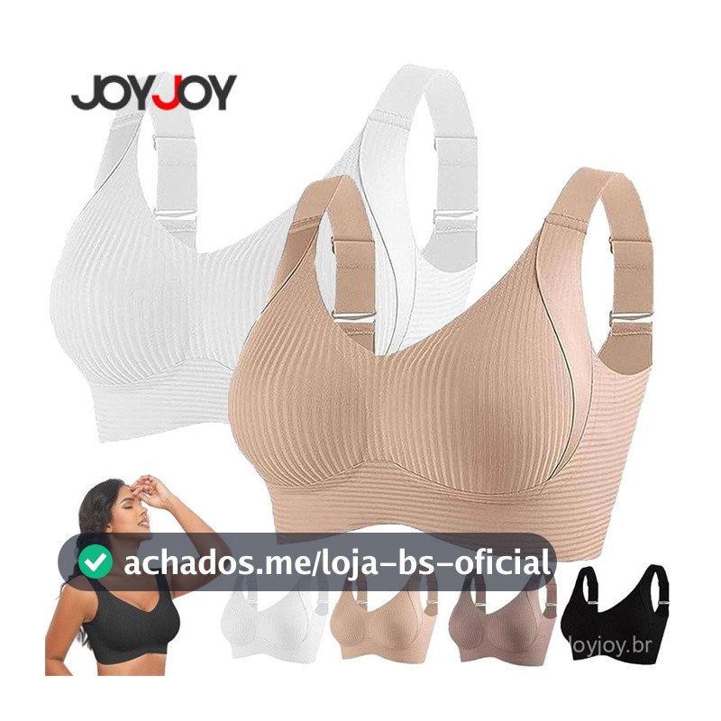 Sutiã Modelador Feminino-Uma Peça com Aro de Aço Ajustável-Contra Seios Laterais e Sem Marca de Roupa-Tamanho Grande