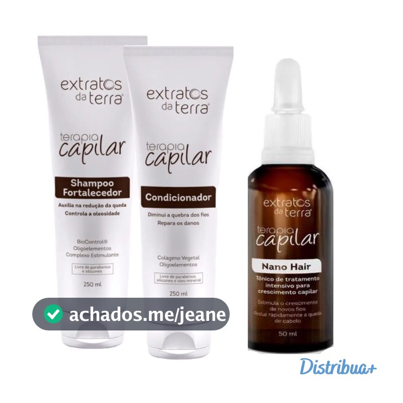 Kit Terapia Capilar Antiqueda Extratos da terra