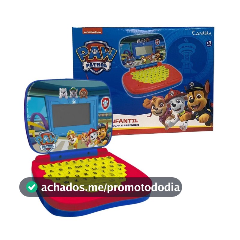 Brinquedos De Menino Laptop Infantil Educativo Bilíngue 6 Atividades Candide